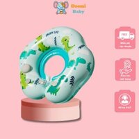 [Siêu Rẻ] Phao Bơi Chống Lật Bơm Tay Cho Bé Từ 0-16 Tháng Họa Tiết Xinh Xắn Doomi Baby - HT733