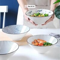 (Siêu rẻ) set 3 bát tô loa ăn bún phở cao cấp, bộ bát đựng canh phong cách nhật độc đáo