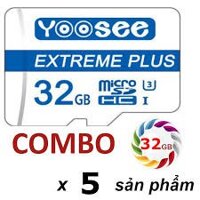 [SIÊU RẺ] [Sỉ combo] 05 thẻ nhớ Micro SD YOOSEE 32G dùng cho camera CAO CẤP