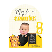 SIÊU RẺ - SIÊU ĐẸP - Phông in sinh nhật kèm hình và tên cho bé gái ( hàng thiết kế đẹp)
