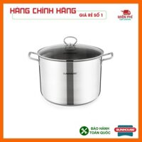 💥Siêu rẻ- Siêu rẻ Nồi luộc gà inox 3 đáy Sunhouse SH28LG, nồi luộc gà bếp từ Sunhouse 28cm. -Freeship 50k -Freeship 50k