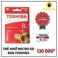 [SIÊU RẺ]- Thẻ nhớ Micro SD 8GB TOSHIBA CLASS 10 - HÀNG CHÍNH HÃNG