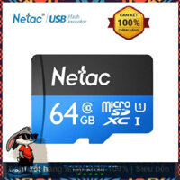 .:SIÊU RẺ:. Thẻ Nhớ Micro SD NETAC U1 64Gb Class 10 Siêu Bền dùng Cho Máy Điện Thoại Smartphone, Loa Bluetooth, MP3, Máy