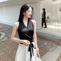 SIÊU RẺ- THỜI TRANG NỮ- SET ÁO YẾM CHÂN VÁY MIDI