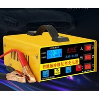 Siêu sạc ắc quy ô tô 12V24V xe máy thông minh,sửa chữa đa năng bộ sạc tự động ZM 818B 300AH