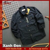 💥SIÊU SALE💥 Áo sơ mi nam - áo sơ mi dài tay phối túi cực đẹp KITTY2