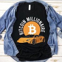 Siêu Sale Áo Thun Bitcoin Tiền Ảo Tiền Kỹ Thuật Số Kiểu Dáng Unisex