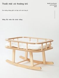 [Siêu Sale] Bánh trung thu MeowGiường lắc tổ mèo Giường cho mèo bằng gỗ võng nôi có thể sử dụng tro