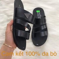 [SIÊU SALE] [BẢO HÀNH 1 NĂM]Dép da nam3 quai siêu mềm .Mã số G100 Cao cấp 2020 new :