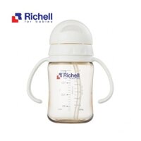 [Siêu SALE] -  Bình ống hút PPSU Richell Nhật Bản 200ml/260ml/320ml Chính hãng