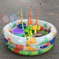 [Siêu Sale] Bộ đồ chơi câu cá trẻ em cho bé trai và bé gái chơi dưới nước và bắt cá 123456 tuổi cá