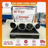 [SIÊU SALE] Bộ Kit camera IP Wifi HIKVISION NK42W0H(D) Kit 4 Camera POE Hilook