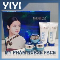 [SIÊU SALE] Bộ mỹ phẩm Nurse face ngọc trai xanh, mỹ phẩm giúp trắng da, làm mờ nám, tàn nhang (5in1)