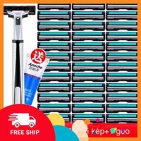 siêu sale Combo bộ dao cạo râu 36 lưỡi kèm cán và geo socmom 90