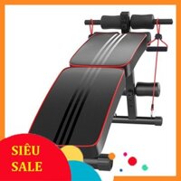 [Siêu Sale]- Ghế cong tập bụng AD-178 Có dây tập Đàn Hồi + Gấp gọn