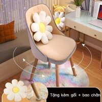 [Siêu Sale] Ghế vi tính, ghế học tại nhà, ghế đẩu thoải mái khi sử dụng lâu, ghế trang điểm gỗ nguy