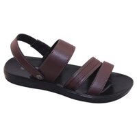 [SIÊU SALE] GIÀY DÉP SANDAL QUAI HẬU DA ĐẾ BẰNG NAM BITA'S SPS.129 (ĐEN + NÂU) - BITAS