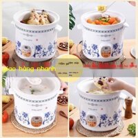 [Siêu Sale] Hộ Gia Đình Sứ Trắng Điện Nồi Hầm Gốm Nồi Canh Cháo Hiện Vật Hầm Cốc Sức Khỏe Mini Điện