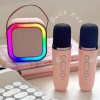 [Siêu Sale] LOA NHE NHẠC KARAOKE BLUETOOTH K12 KÈM 2 MICRO SẠC PIN KHÔNG DÂY ÂM THANH CỰC CHUẨN...