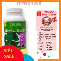 SIÊU SALE LỚN [TEM NHĂN] Viên uống Trunature Ginkgo Biloba 120mg 300 viên 340 viên từ trái bạch quả tăng cường sức khỏe