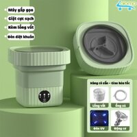 (siêu sale) Máy Giặt Mini Gấp Gọn DEKE XPB-6L Di Động Giặt Quần Áo Cho Bé Giặt Đồ Lót Tất Vớ