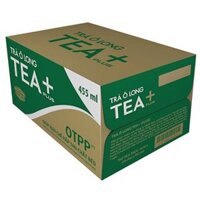 (SIÊU SALE) Thùng 24 chai trà ô long Tea+ Plus 455 ml