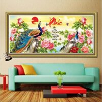 ⚡SIÊU SALE⚡ Tranh đính đá chữ Phúc LV222 - Kt 108*50cm