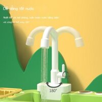 [Siêu Sale] Trẻ em máy rửa chén bàn đồ chơi vòi chậu rửa tự động điện nhà chơi nhà bếp bé gái 2 đến