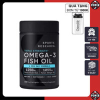 [Siêu Sale] Triple Strength Omega 3 - 150v - Viên uống bổ sung dầu cá 3 Fish Oil - bổ sung sức khoẻ cho mắt, não.