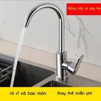 [Siêu Sale] Vòi nóng lạnh chuyển lưu vực vòi chậu bồn rửa inox chậu rửa nhà bếp vòi lạnh đơn