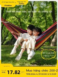 [Siêu Sale] Võng nguyên thủy, xích đu ngoài trời, ghế treo đôi chống lật, giường bập bênh, giường r