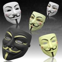 [Siêu Sale]Halloween V For Vendetta Mặt Nạ Áo Khoác Áo Người Lớn Cos Kinh Dị Nụ Cười Full Mặt Mặt Nạ Chú Hề Hacker Nam