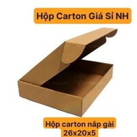 [SIÊU SANG] 25 hộp carton nắp gài giấy cứng, chất lượng tốt