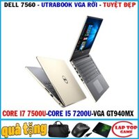 Siêu sang đẳng cấp utrabook dell 7560 core i7 7500u, laptop cũ chơi game cơ bản đồ họa