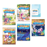 Siêu sao Tiếng Anh Bộ 5 cuốn kèm phần mềm học Tiếng Anh miễn phí cho trẻ từ 8 - 11 tuổi