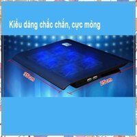 (Siêu Siêu Rẻ) Đế tản nhiệt dành cho LAptop hiệu Nuoxi L112 - 6 quạt cực mạnh và êm
