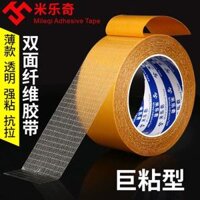 Siêu sợi sức mạnh băng keo đôi tráng bọt cao su dính liên kết với bề mặt xù xì của sợi thủy tinh băng keo lưới cố định trượt mat nhôm xốp bọt hai mặt ngành công nghiệp cửa băng