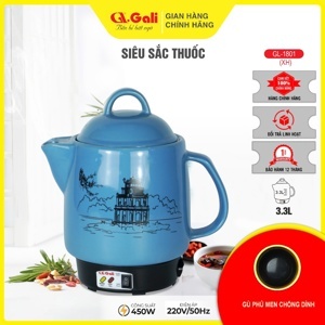 Ấm sắc thuốc Gali GL1801 (GL-1801) - 3.3 lít, 450W
