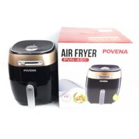 Siêu tiết kiệm 30$💥công nghệ tiên tiến chiên Rapid Air với nồi chiên không dầu 4.5L Povena PVN-4511 khay chiên rời