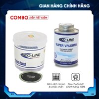 [SIÊU TIẾT KIỆM] Bộ hộp 30 miếng vá săm medium và keo vá loại nhỏ Ecoline - Tiêu chuẩn Mỹ