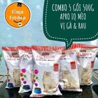 [SIÊU TIẾT KIỆM] COMBO 5 GÓI Thức Ăn Hạt Khô Cho Mèo Giá Rẻ APro IQ Formula 500g| Bingu Petshop