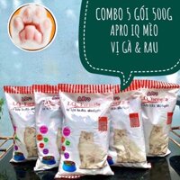 [SIÊU TIẾT KIỆM] Combo 5 gói hạt thức ăn cho mèo Apro iq gói 500g rau củ giá rẻ uy tín chất lượng