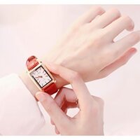 [SIÊU TIẾT KIỆM] ĐỒNG HỒ NỮ VISER DÂY DA MẶT VUÔNG - 4 MÀU THỜI TRANG