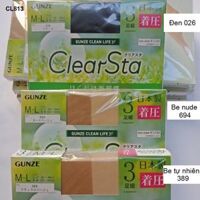 SIÊU TIẾT KIỆM Set 3 Quần tất của Nhật chuyên biệt về kháng khuẩn ngừa virus - Mẫu mới thon chân hơn - Combo đủ 3 màu - M-L