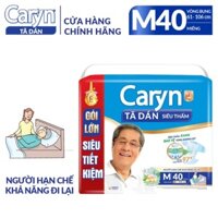 [Siêu Tiết Kiệm] Tả Bỉm Người Lớn - Tả Dán Caryn Siêu Thấm M40, M20, M10 Miếng- - (Hàng Chính Hãng)