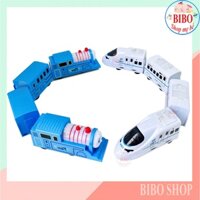 [SIÊU TO-MẪU MỚI] Đồ chơi đường tàu Thomas, tàu điện ngầm có đèn nhạc, tự quay đầu dành cho bé thích mô hình xe