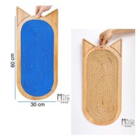 (Siêu to và chắc chắn) Bàn cào móng cho mèo bằng gỗ MDF, dây thừng đay chắc chắn, giúp mèo cào móng, xả stress