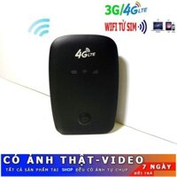 (SIÊU TỐC ĐỘ) Bộ Phát Wifi Từ Sim 3G/4G LTE - Phiên Bản Đen-Cục phát wifi bá đạo cả nhà dùng