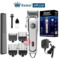 Siêu Tông Đơ KM1998 Màu Bạc Nguyên Khối Pin lithium 2000 mAh Chính Hãng.