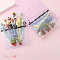 (Siêu ưu đãi) Sét 20 bút bi nước đen Aihao dễ thương, ngòi 0.38, tặng kèm túi